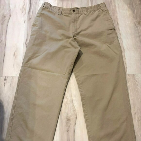 Eddie Bauer Mens Khaki Classic Fit Chino Pants 36x32 - Picture 1 of 7